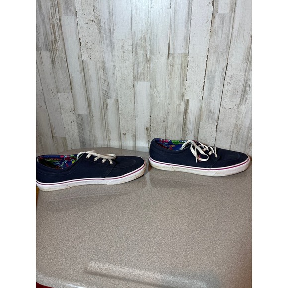 Polo Ralph Lauren Canvas low top Faxon X Navy Pink Sneaker - Picture 4 of 6